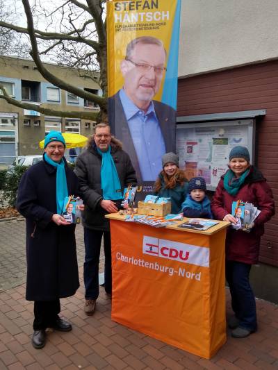 Aktiv am Heckerdamm in der Paul-Hertz-Siedlung, gemeinsam mit Klaus-Dieter Grhler, Vanessa Verstegen-Hntsch und meinen Kindern