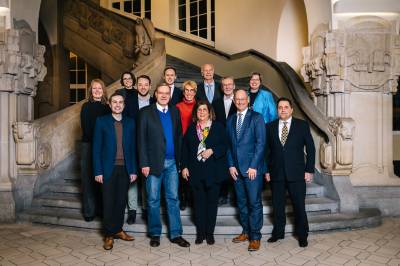 Die CDU-Fraktion in der BVV Charlottenburg-Wilmersdorf im Januar 2022 